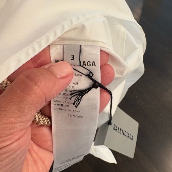 Balenciaga Knotted Cuff Blouse NWT - Picture 7 of 13